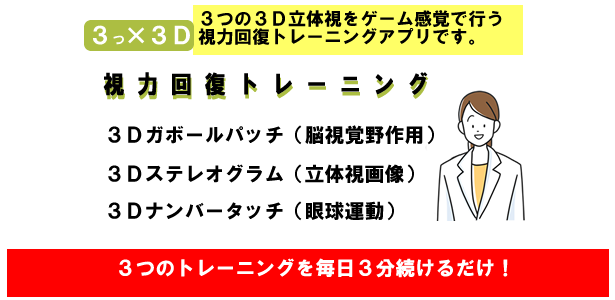 3×3D視力回復トレーニング