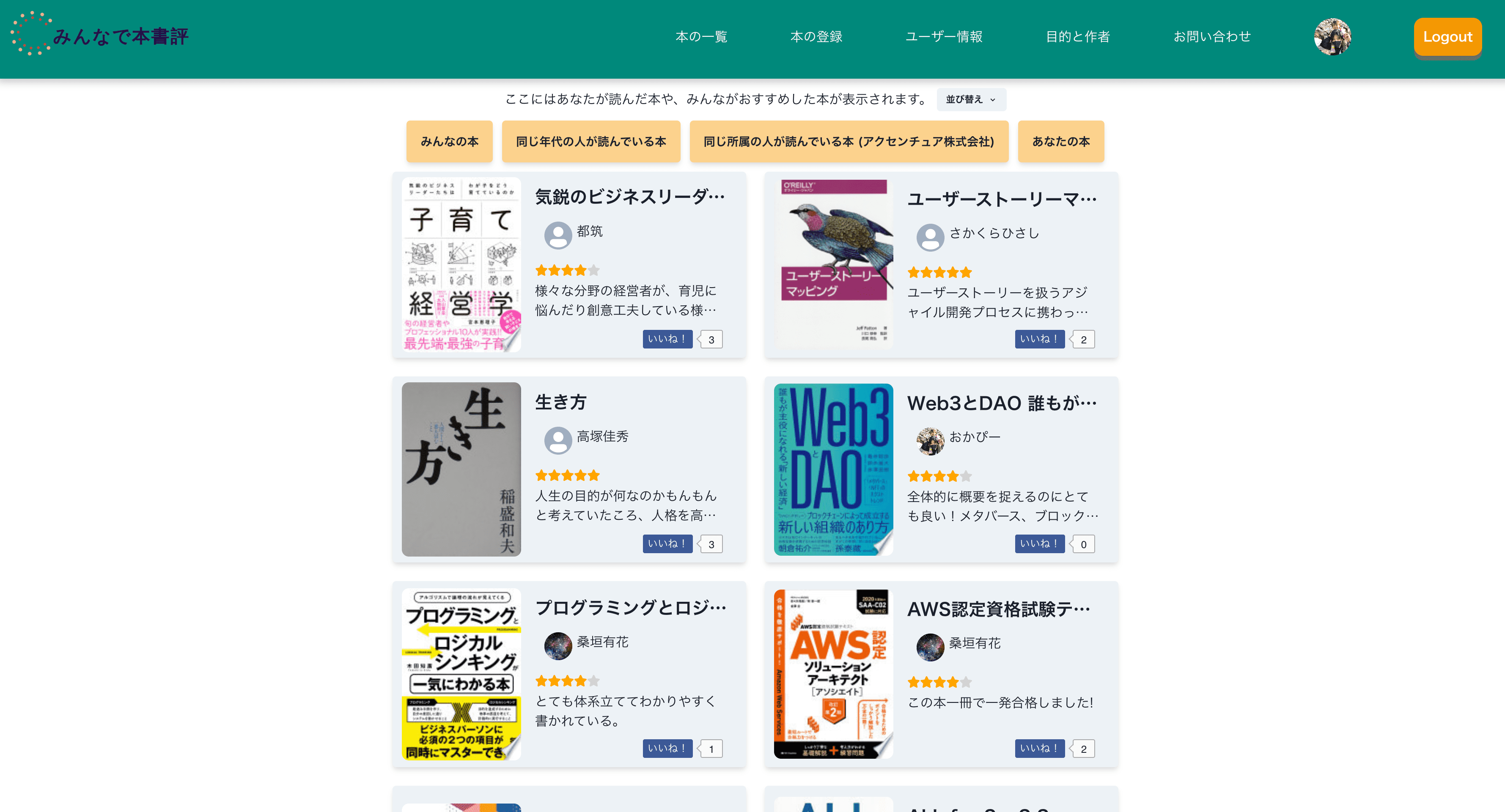 みんなで本書評