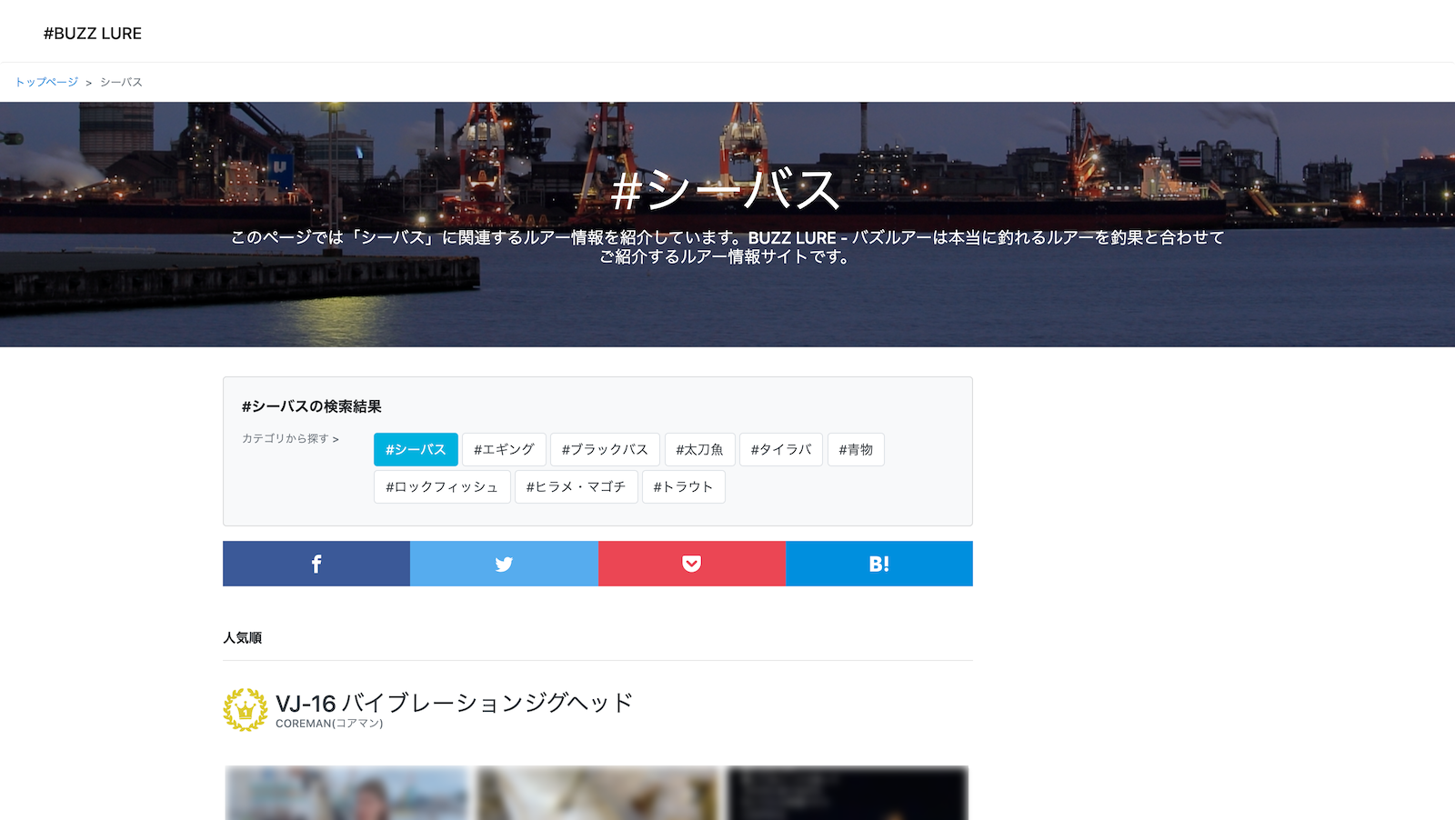 BUZZ LURE - バズルアー